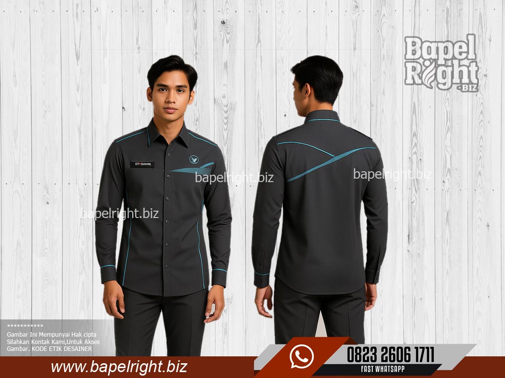 Warna Baju Pdh Abu Tua Lis Biru