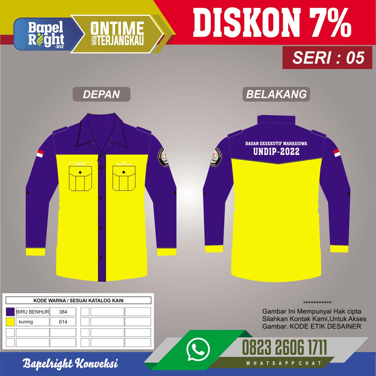 Baju Pdh Jurusan Mahasiswa