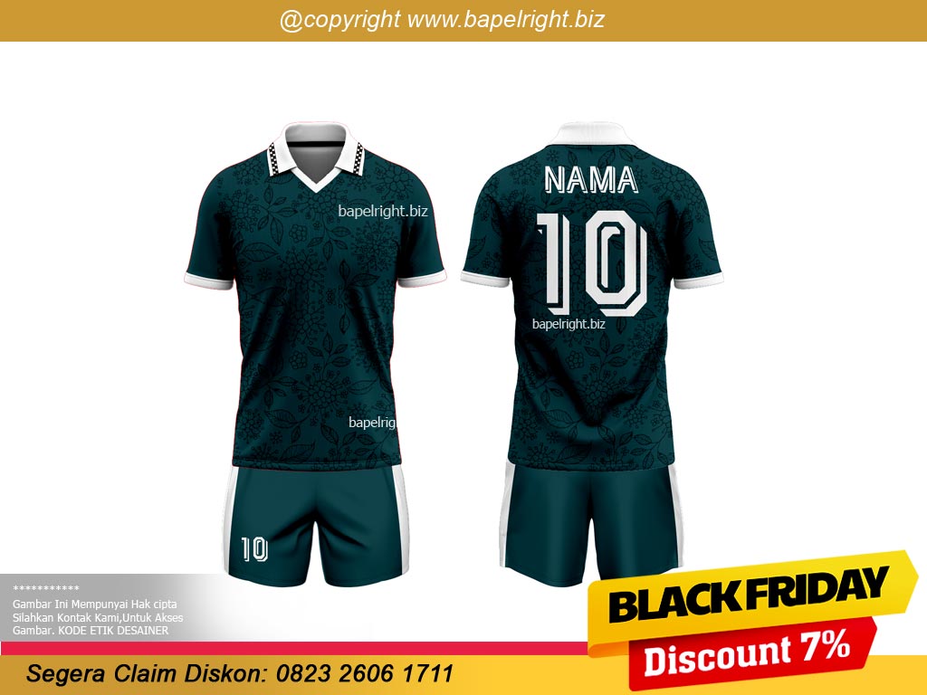 Jersey Futsal Biru Tosca