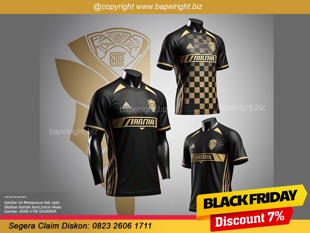 Jersey Futsal Hitam Gold