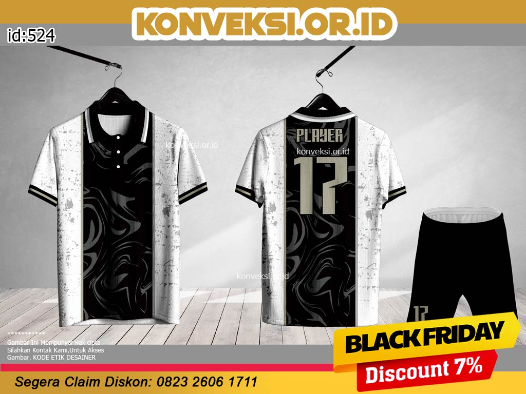 Jersey Hitam Putih